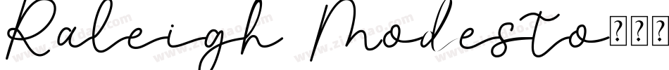 Raleigh Modesto字体转换